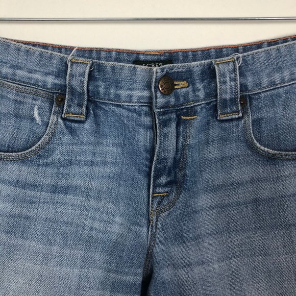 J. Crew Cotton Blend Cutoff Jean Shorts Size 2 - Picture 2 of 5